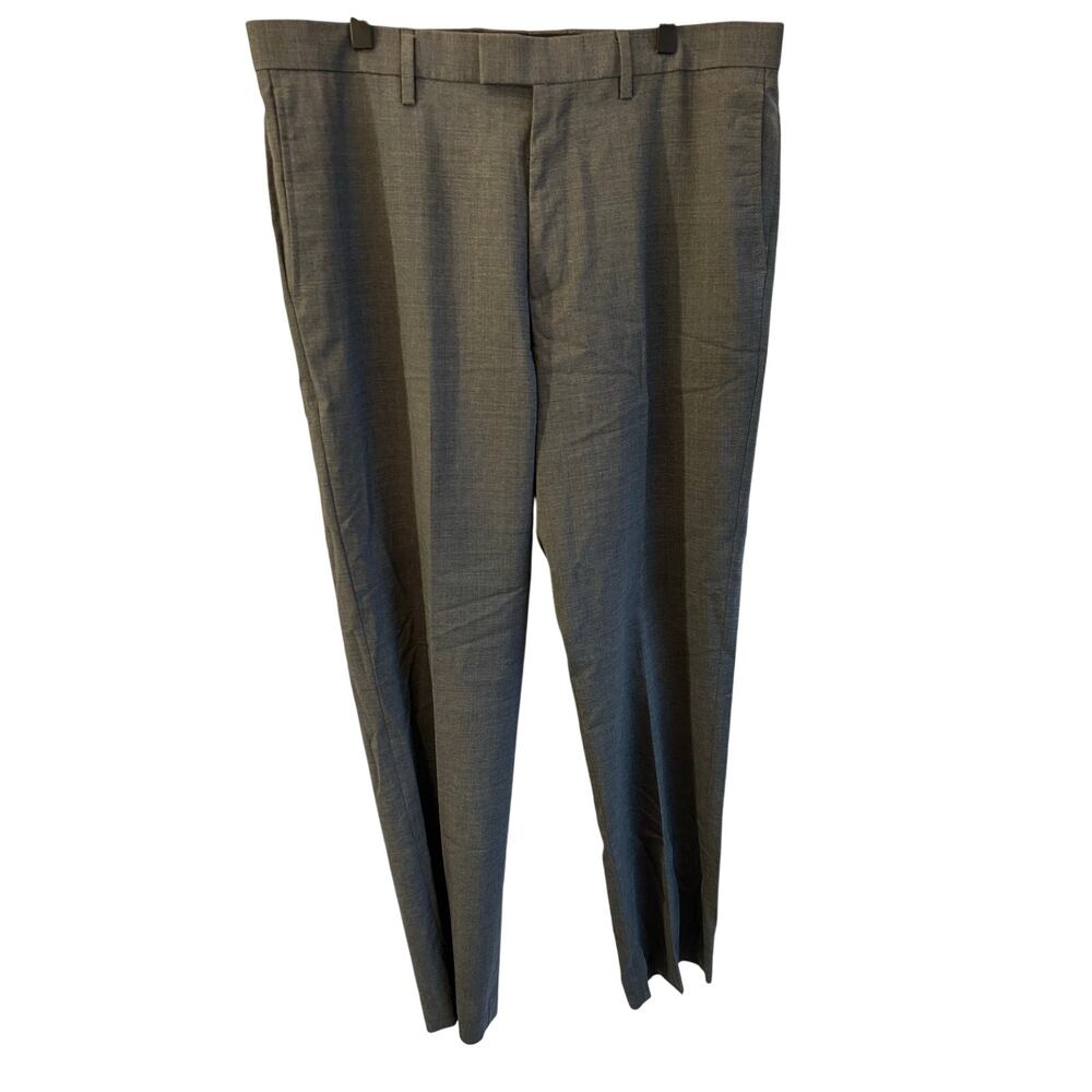 Banana Republic Men's Wool Dress Pants Charcoal Slim Fit 36 x 34 Marzotto Fabric